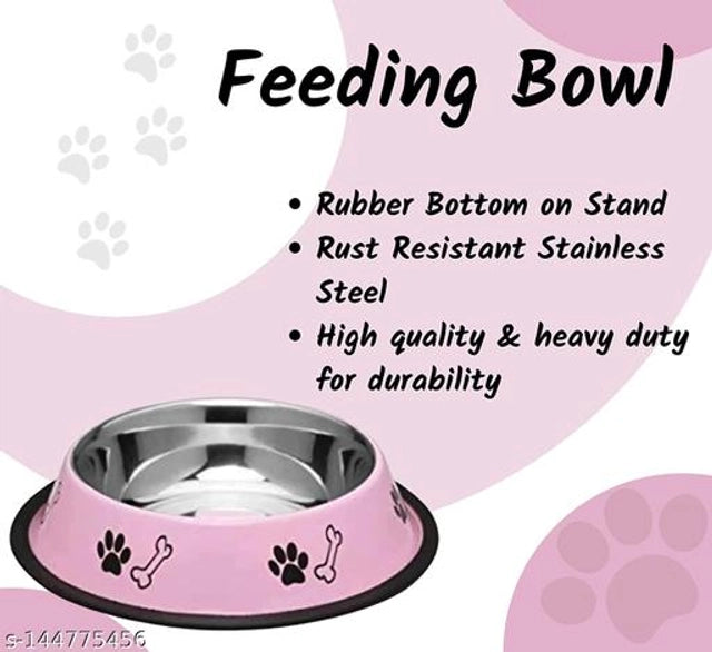 Stainless Steel Pet Feeding Bowl – 400ml